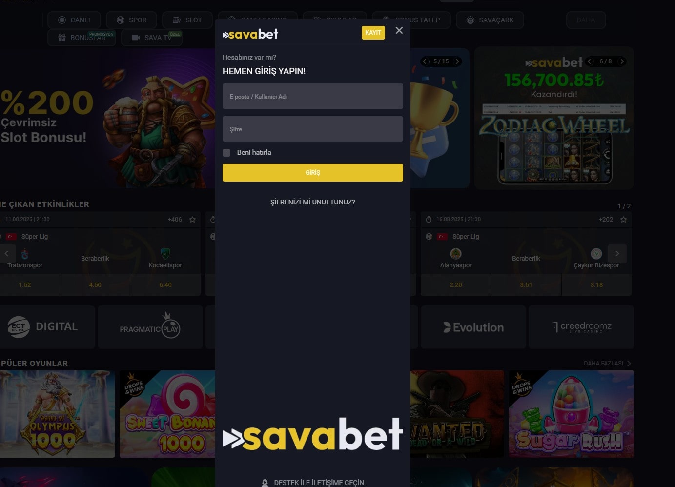savabet giriş